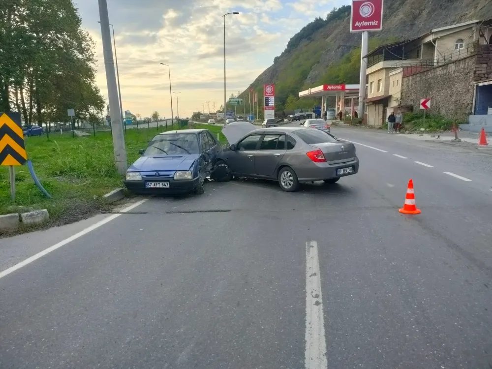 Ters yönden girdi... 1 kişi yaralandı...