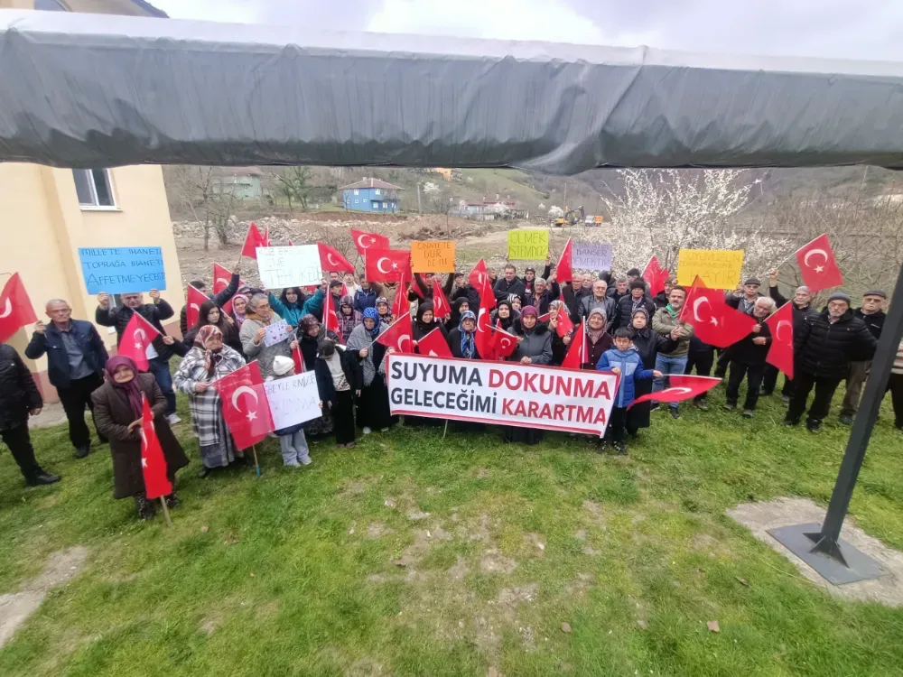 Köylüler beton santraline karşı eylem başlattı